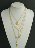 Angel Wings Arrow Bib Collar Necklaces Chunky Layers Exaggerated Necklace