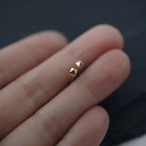 Men Boys Pyramid Cone Stud Earrings 925 Silver Jewelry Punk Accessories