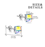 Temperament 925 Sterling Silver Zircon Earrings