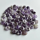 Natural Stone Round Big Hole Charms Beads for Bracelet Making