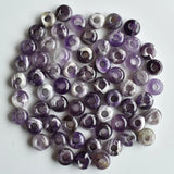 Natural Stone Round Big Hole Charms Beads for Bracelet Making