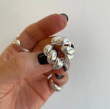 925 Sterling Silver Ear Bone Ring Twist Earrings
