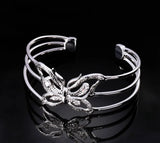 Exaggerated Hollow Butterfly 925 Jewelry Bracelet for Women