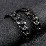 Men's Stainless Steel Bracelet with Glossy Vacuum Plating