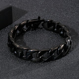 Men's Stainless Steel Bracelet with Glossy Vacuum Plating
