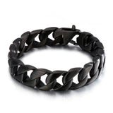 Men's Stainless Steel Bracelet with Glossy Vacuum Plating