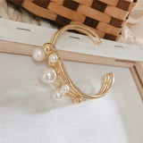 Hollow-Out Inlaid Pearl Bracelet Ring Hand Ornaments