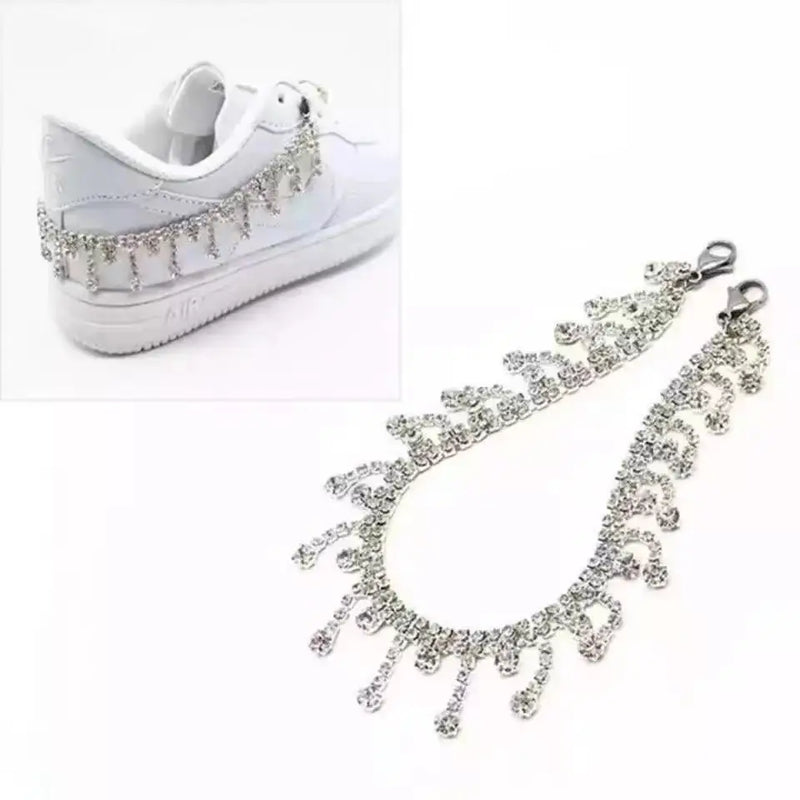 Crystal Rhinestone Shoe Chain AF1 Sports Shoes Decoration