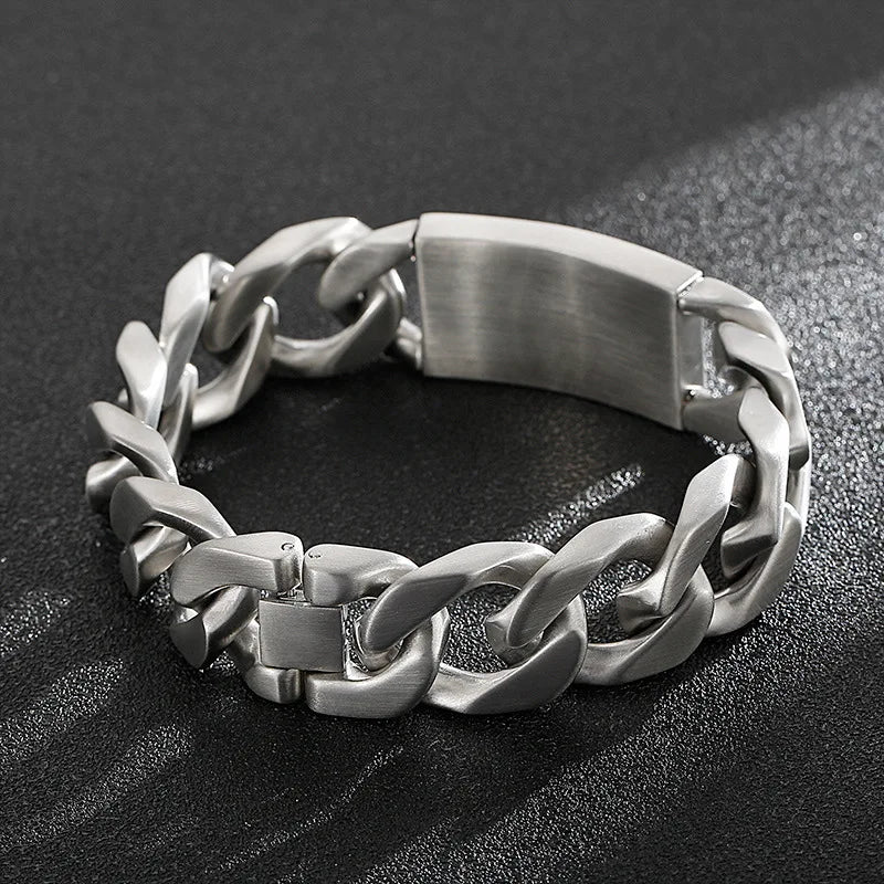 Men's Titanium Steel Punk Rock Bracelet Accessory