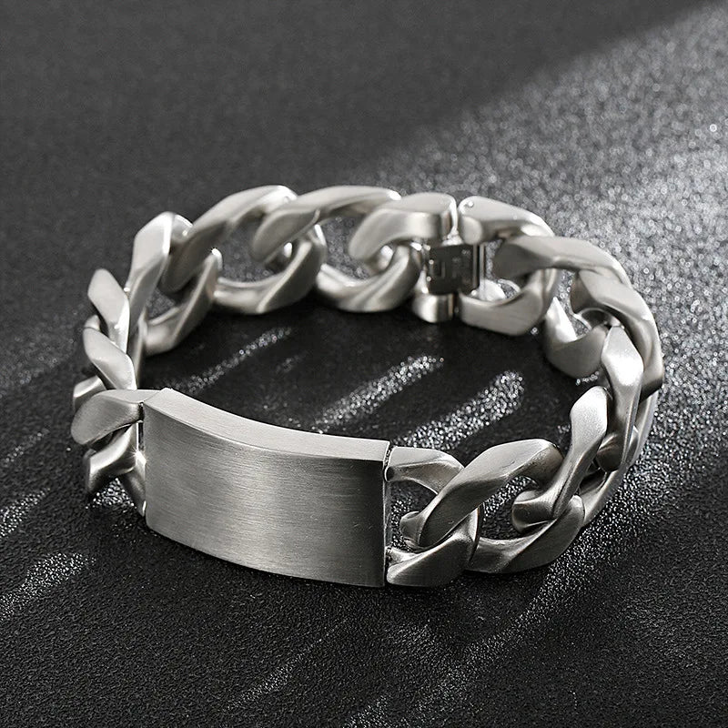 Men's Punk Rock Titanium Steel Bracelet