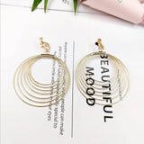 Triple-Hoop Clip-On Earrings for Women, No Ear Piercing Needed