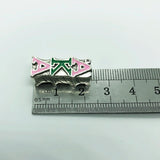 University Sorority Jewelry Charm Big Hole Beads Pendant