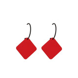 Versatile Red French Opening Earrings for Women