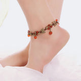 Vintage Red Green Yellow Anklets Chains