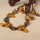 Vintage Red Green Yellow Anklets Chains