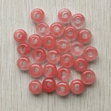 Watermelon Red Stone Round Charms Beads 8x14mm 50pcs/lot