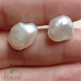Baroque Pearl 18K Earrings Irregularity Jewelry DIY Classic