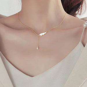 Zircon Diamonds Gemstones Choker Tassel Necklace