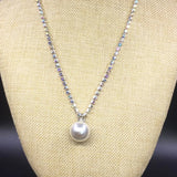 Women's Cage Pearl Pendant Necklace
