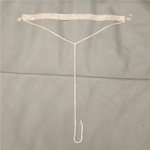 Women's Rhinestone Crystal Choker Necklace Wedding Jewelry