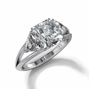 Women's Royal Zircon Ring Wedding Engagement Ring Size 6-10