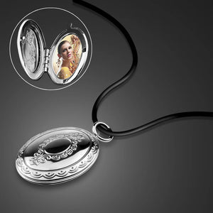 925 Silver Pendant Necklace with Creative Photo Box Bead Charm