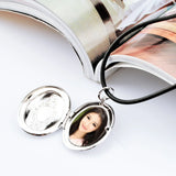 925 Silver Pendant Necklace with Creative Photo Box Bead Charm