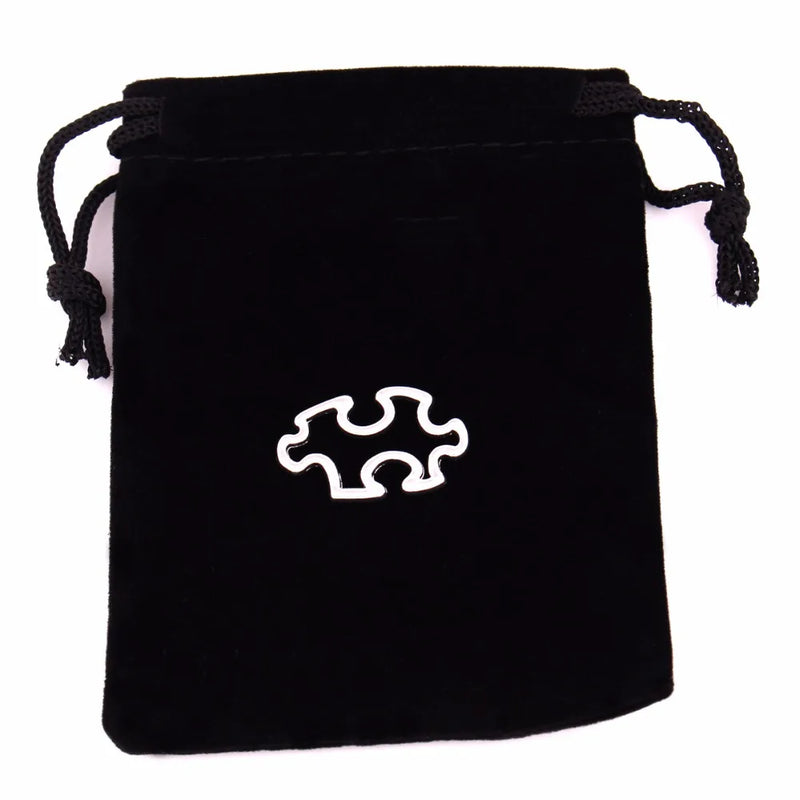 Autism Awareness Puzzle Piece Charm Silver Plated ID Jewellery