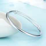925 Silver Lady Push Pull Bracelet National Style Temperament Adjustable