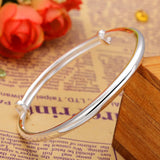 925 Silver Lady Push Pull Bracelet National Style Temperament Adjustable