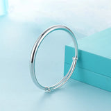 925 Silver Lady Push Pull Bracelet National Style Temperament Adjustable