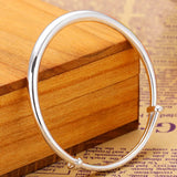 925 Silver Lady Push Pull Bracelet National Style Temperament Adjustable