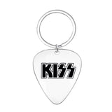 Stainless Steel Guitar Pick KISS Pendant Necklace Gift