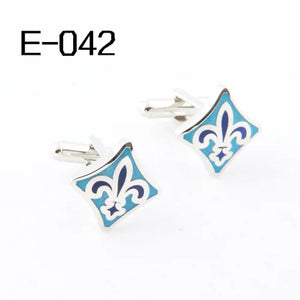 FashionCufflinks Novelty cufflinks for men Enamel 2014Cuff Links Wholesales E042