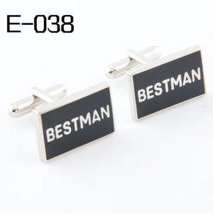 Novelty Enamel Cufflinks 2014 Bestman