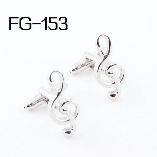 Enamel Music Cufflinks 2014Cuff Links Wholesales FG153