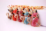 Fashion Couple Fox Keychain Crown With Crystal Sex Fox Key Chain