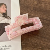10.5cm Square Hollow Hair Claw Rhinestones Clip Hair Accessories