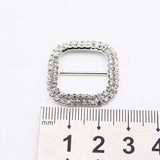 Fashionable 26 * 26MM Double Drainage Drill Fastener 10pcs Artificial Jewelry