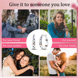 925 Silver Colorful Moon & Starry Sky Earrings Women's Date Jewelry