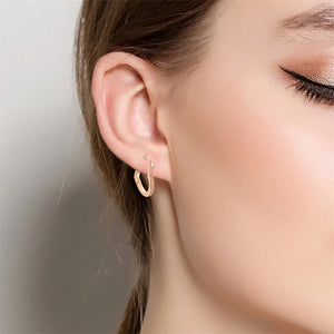 Sterling Silver Rose & Heart Earrings for Women's Party Jewelry
