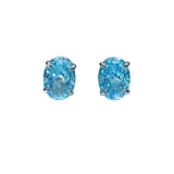Stylish Dan Shaped Hailanbao Small Earrings 925 Silver