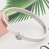 Stainless Steel Crystal Bracelet - Fashionable & Generous