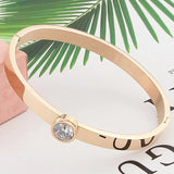 Stainless Steel Crystal Bracelet - Fashionable & Generous