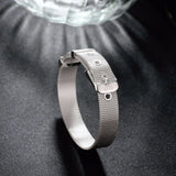 925 Sterling Silver Bracelet Bangles for Women Men 10mm Watch Chain