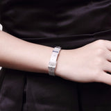 925 Silver Bracelet Bangle 10mm Watch Chain Women Men Gift
