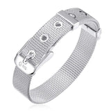 925 Sterling Silver Bracelet Watch Chain for Women Men 14mm Gift