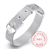 Sterling Silver Bracelet Watch Chain 10mm Gift
