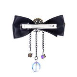 Bow with Crystal Drops Steampunk Hair Accessories
