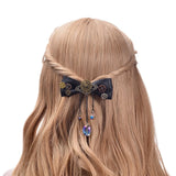 Bow with Crystal Drops Steampunk Hair Accessories